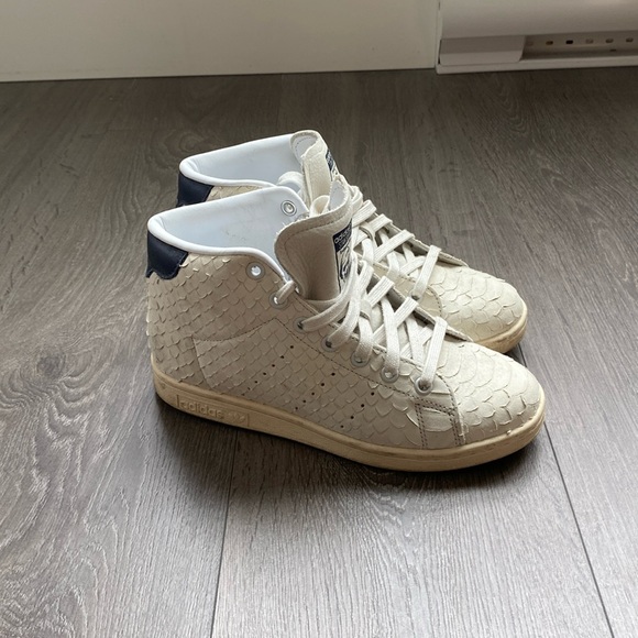Adidas Stan Smith High Tops with snakeskin effect leather - Picture 1 of 7